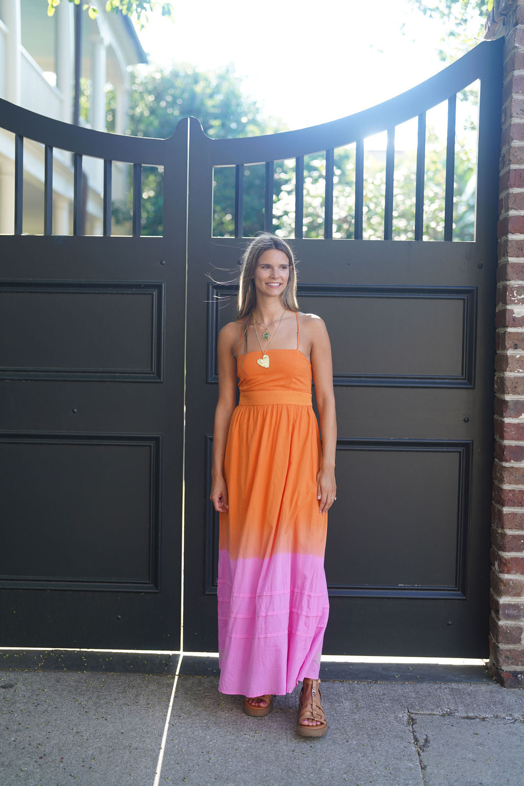 Michele Maxi Dress Sunset Orange