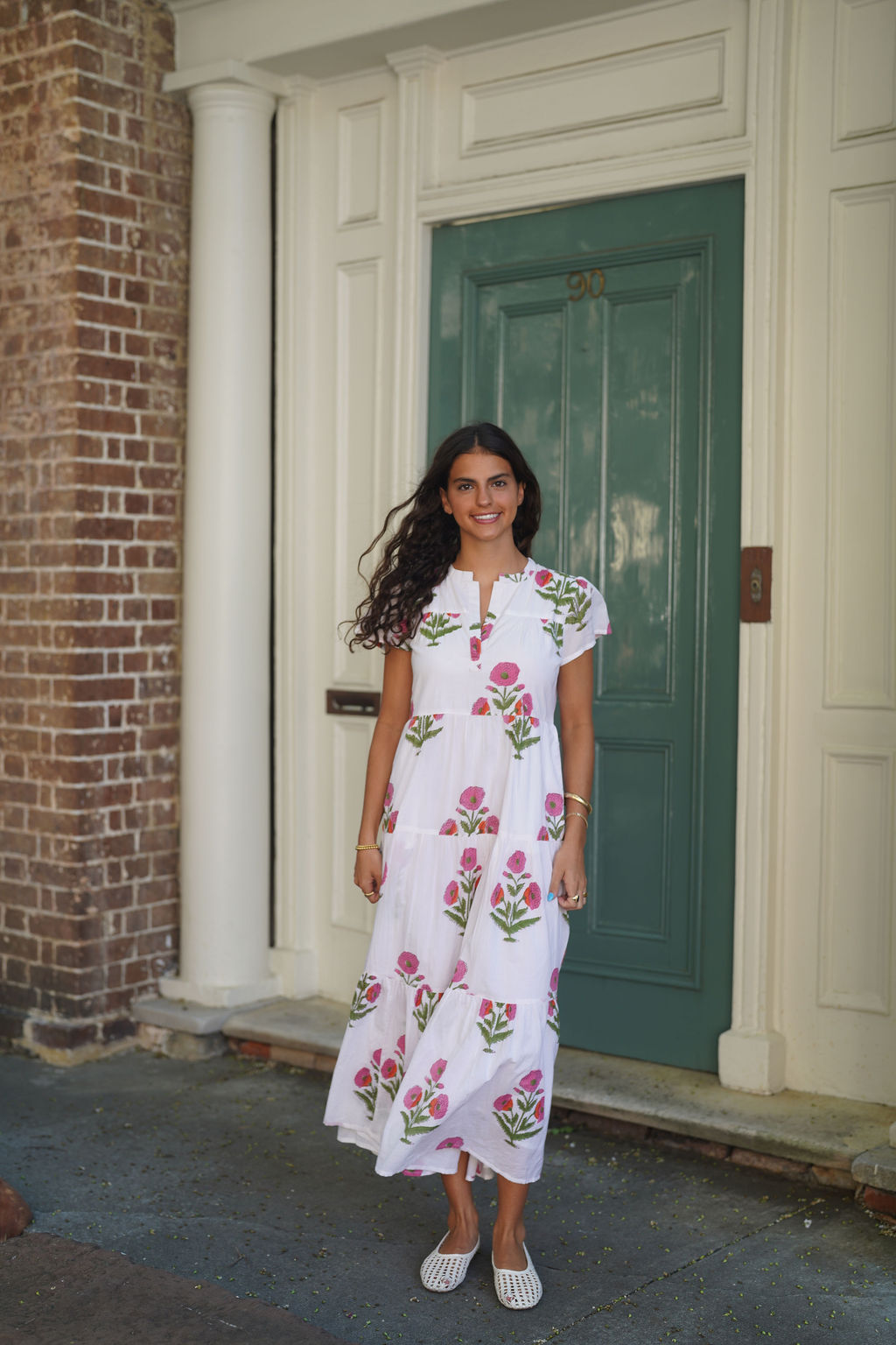madison matthews dresses Folly Shop Mathews Madison Mathews Dress White navy