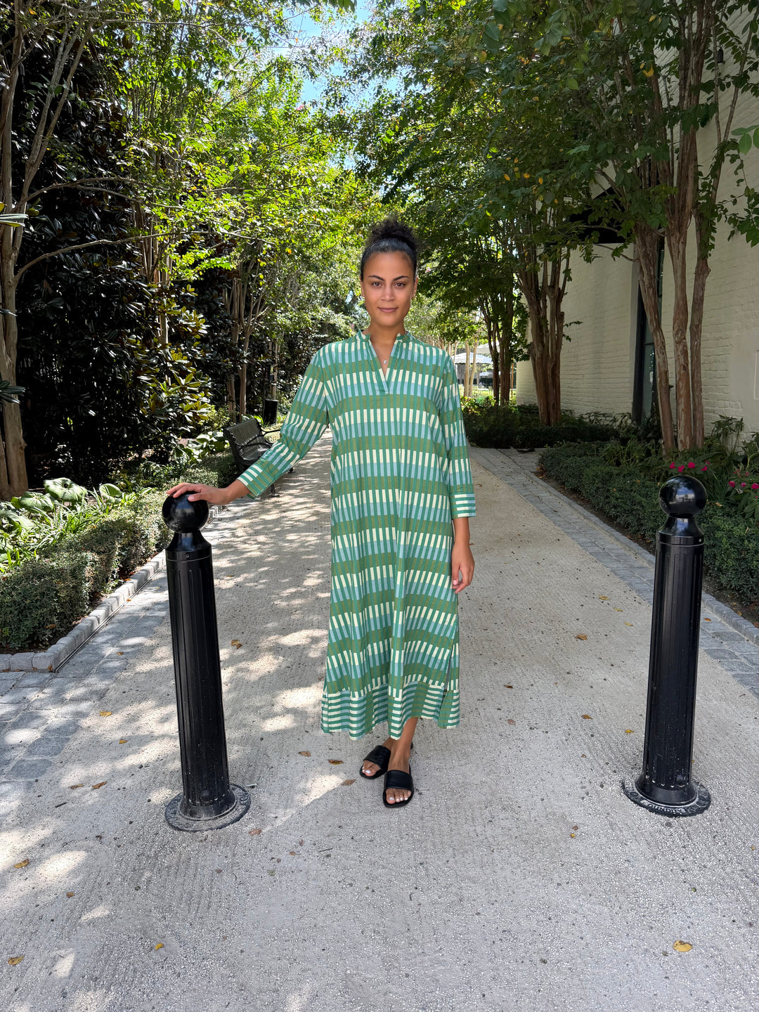 Tabby Midi Dress Green Kaleidoscope