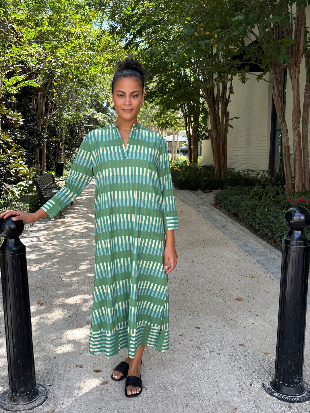 Tabby Midi Dress Green Kaleidoscope