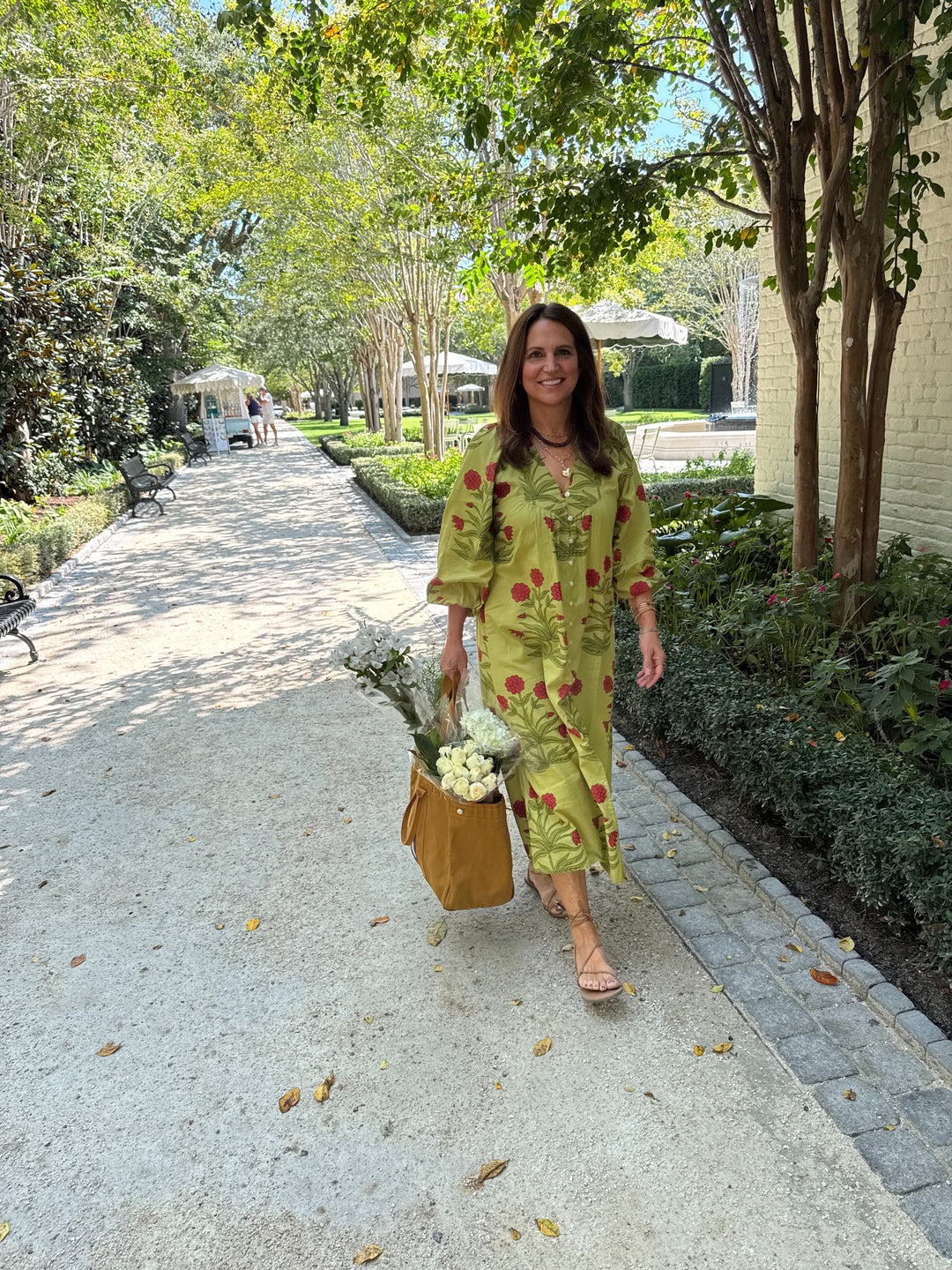 Irene Midi Dress Bay Leaf and Berry