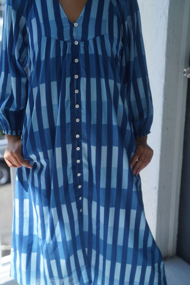 Irene Midi Dress Multi Blue Kaleidoscope