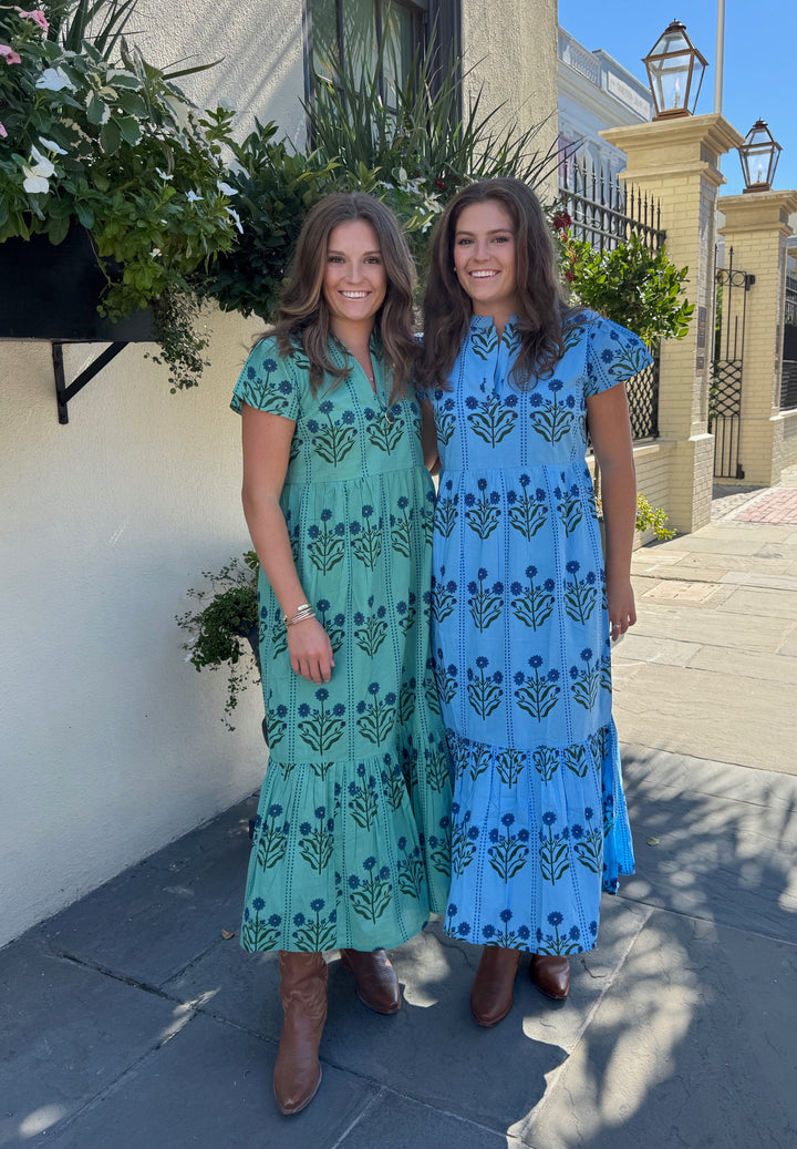 Folly Midi Dress Garden Overdyed