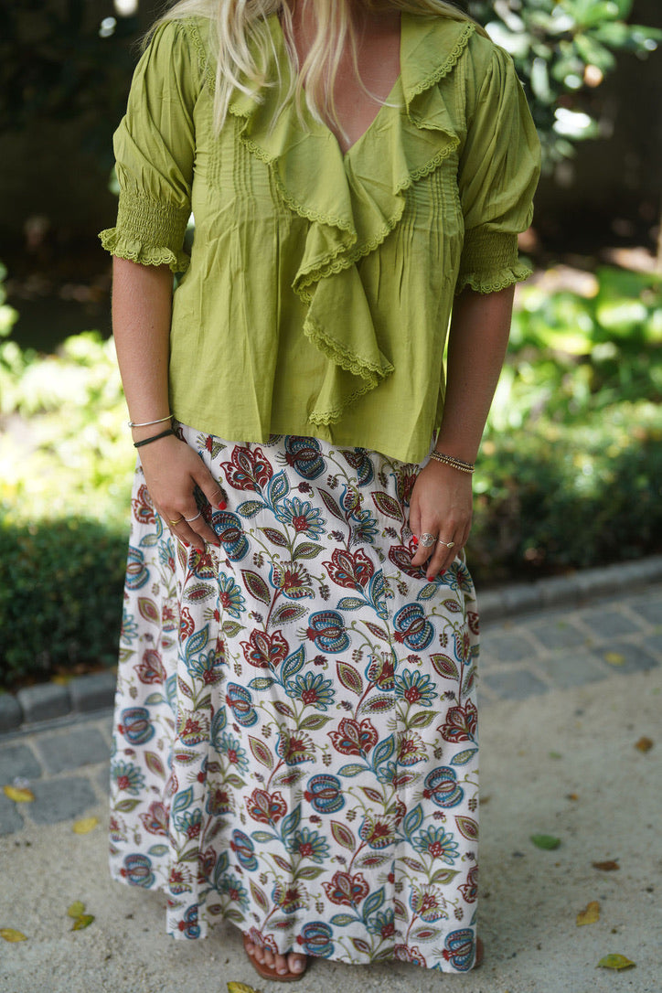 Hanley Midi Skirt Multi Bohemian Floral