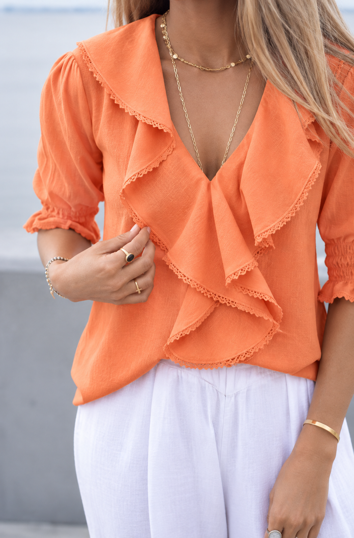 Amelia Ruffle Top