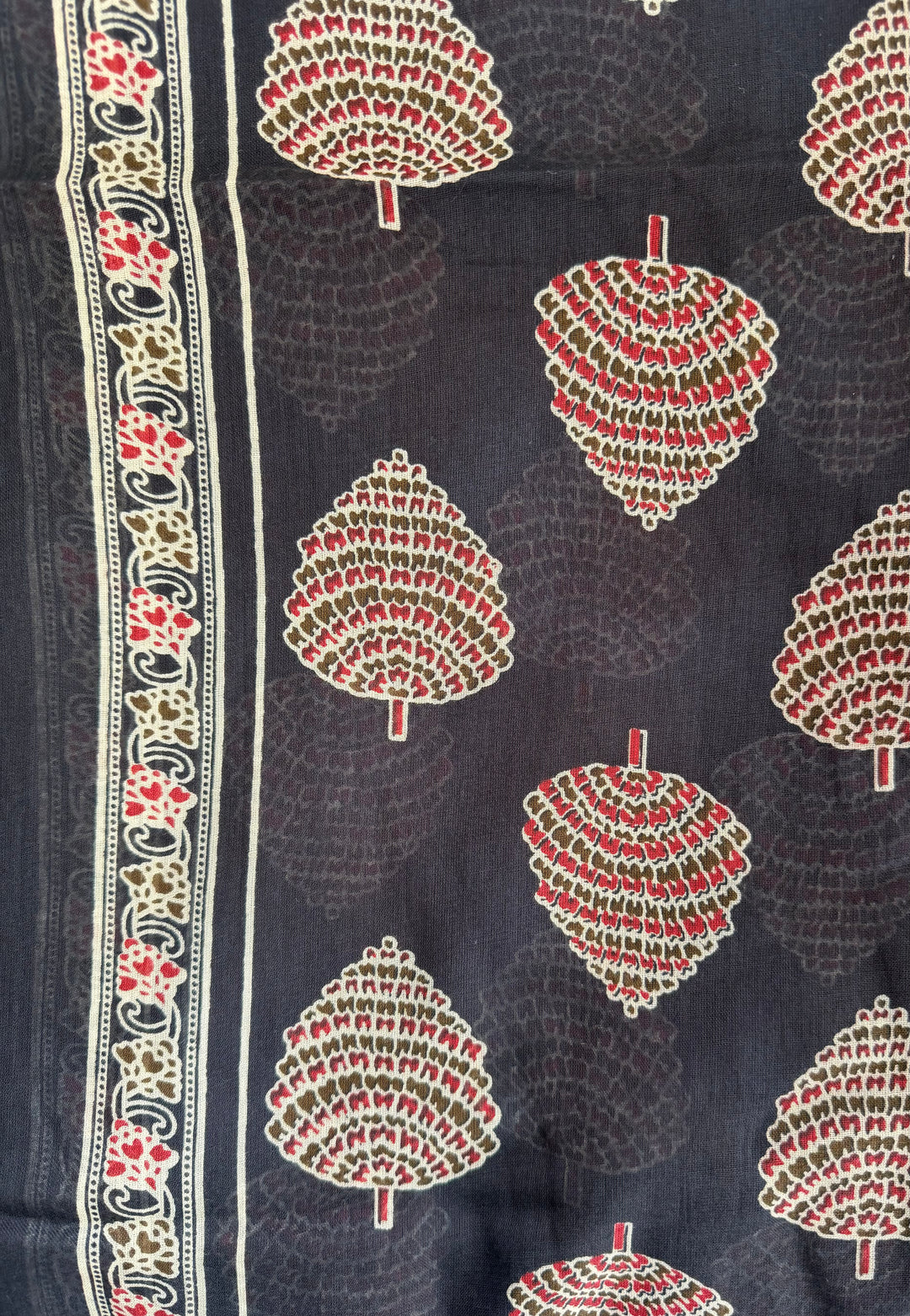 Black Heirloom Garden Sarong
