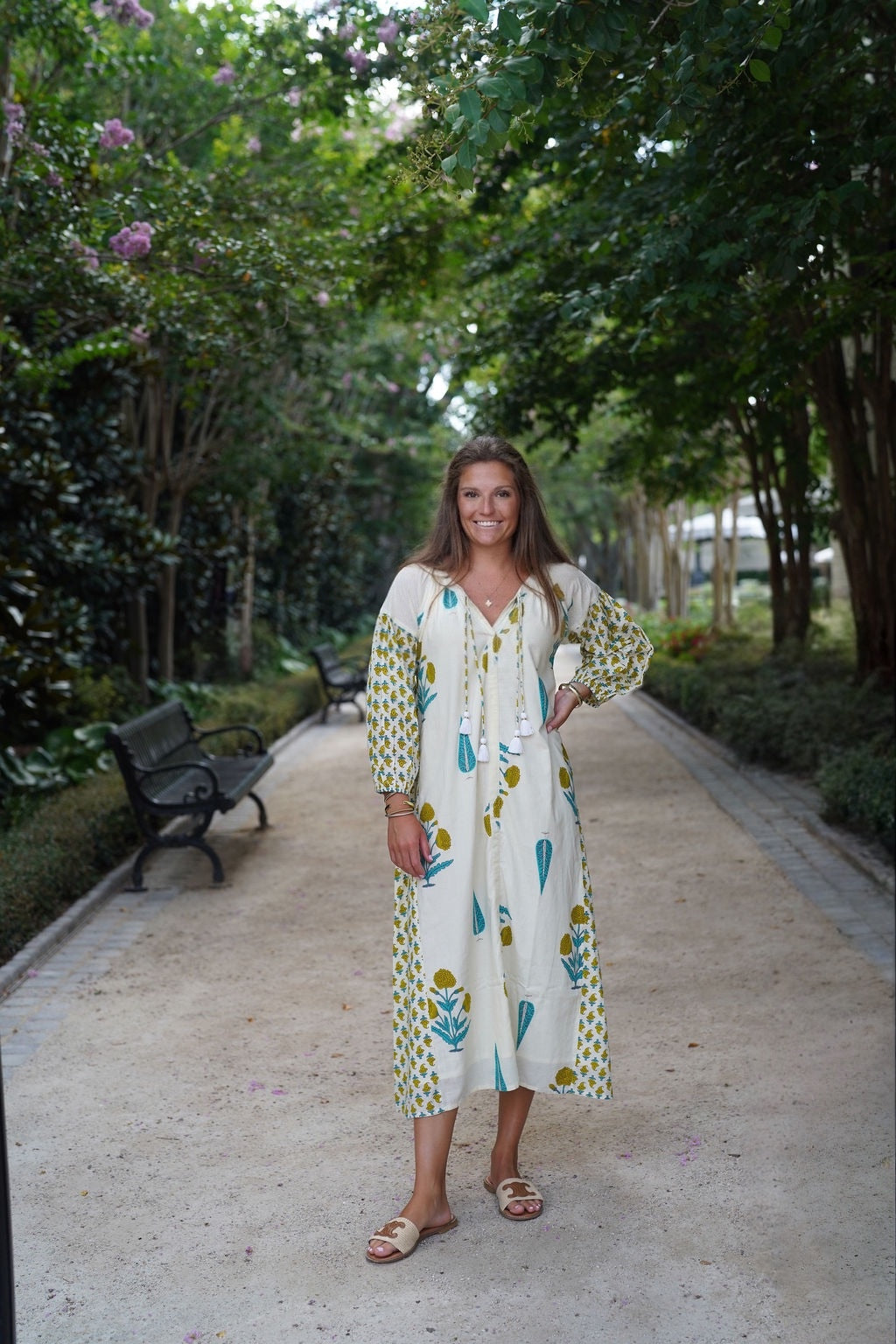 madison matthews dresses Mathews April Maxi in Sage Botanical Vine Dresses Shop Madison Mathews