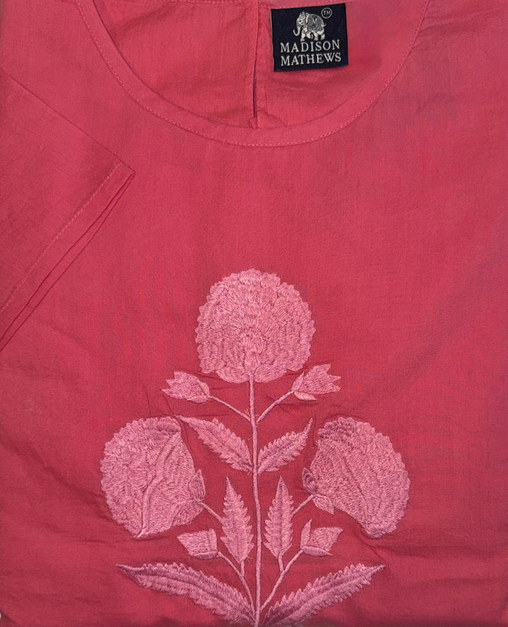 Anne Maxi Dress Milos Embroidery -Available in Navy, Pink, White, Lilac and Black