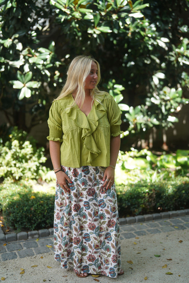 Hanley Midi Skirt Multi Bohemian Floral