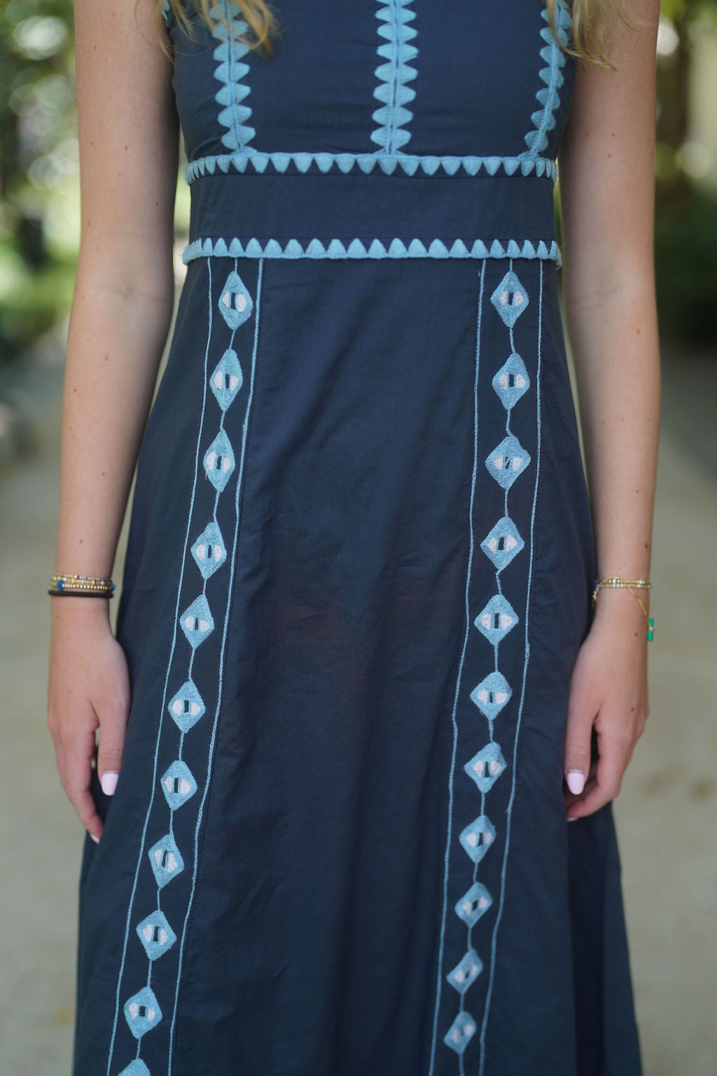 Maggie Midi Dress Midnight Blue