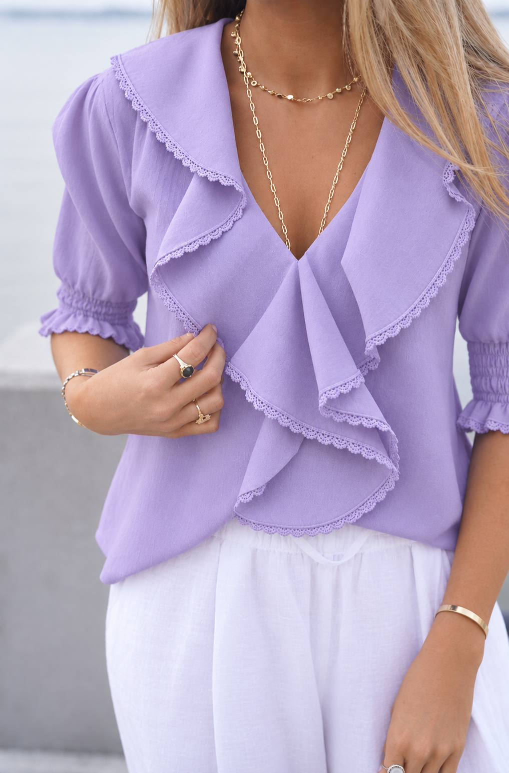 Amelia Ruffle Top
