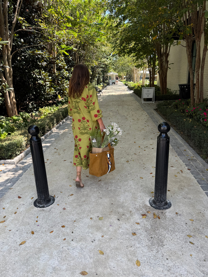 Irene Midi Dress Bay Leaf and Berry
