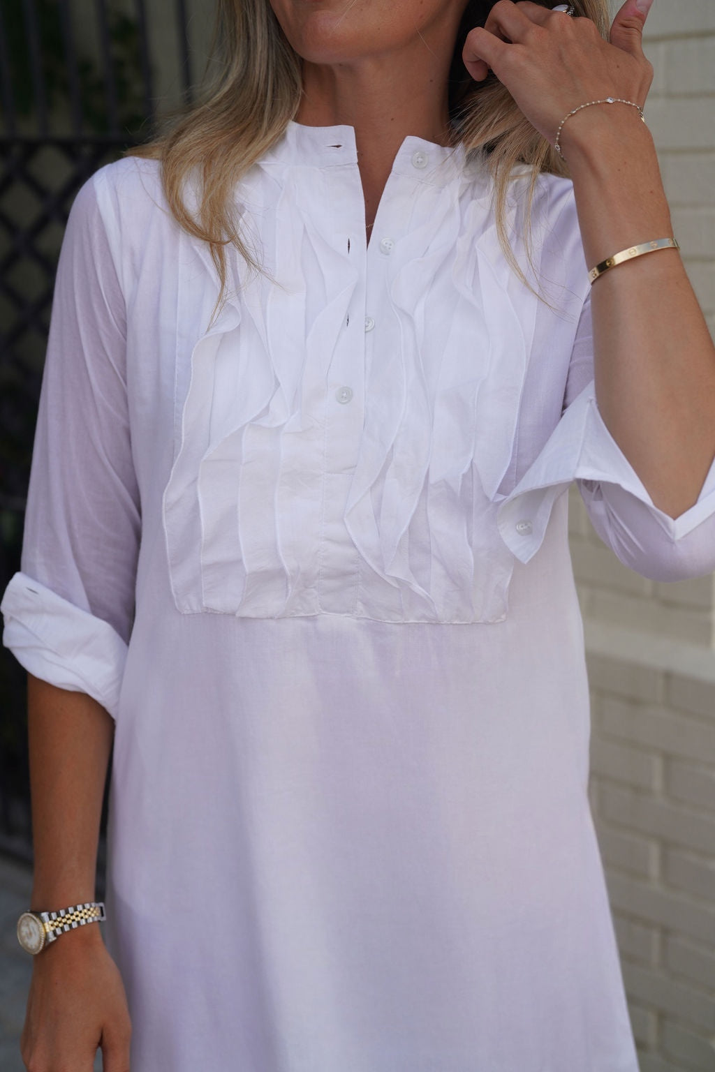 Finnegan Maxi Dress Solid Cotton