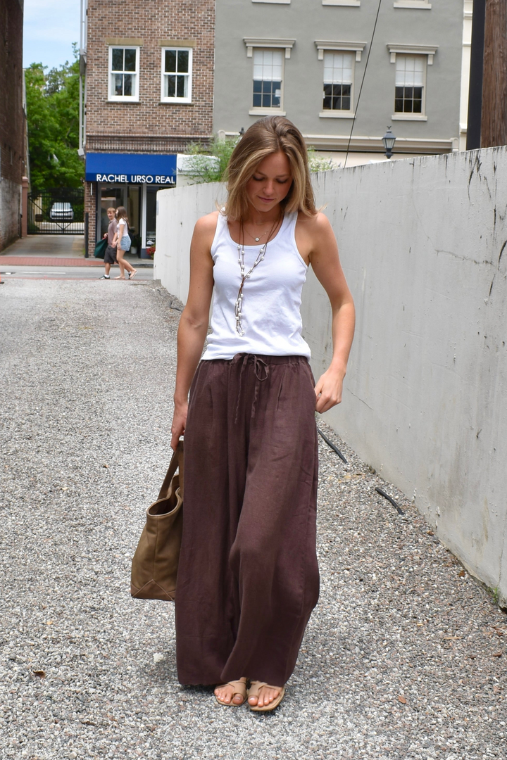 Linen Palazzo Pants