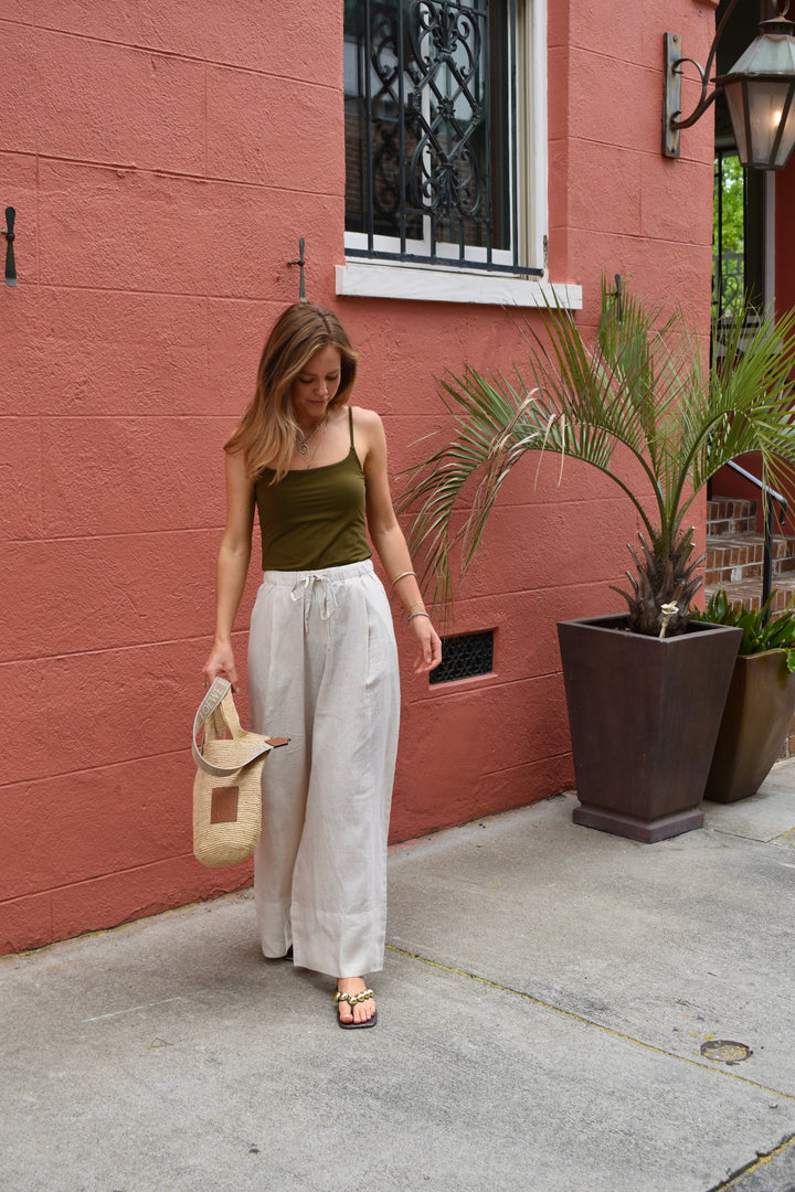 Linen Palazzo Pants