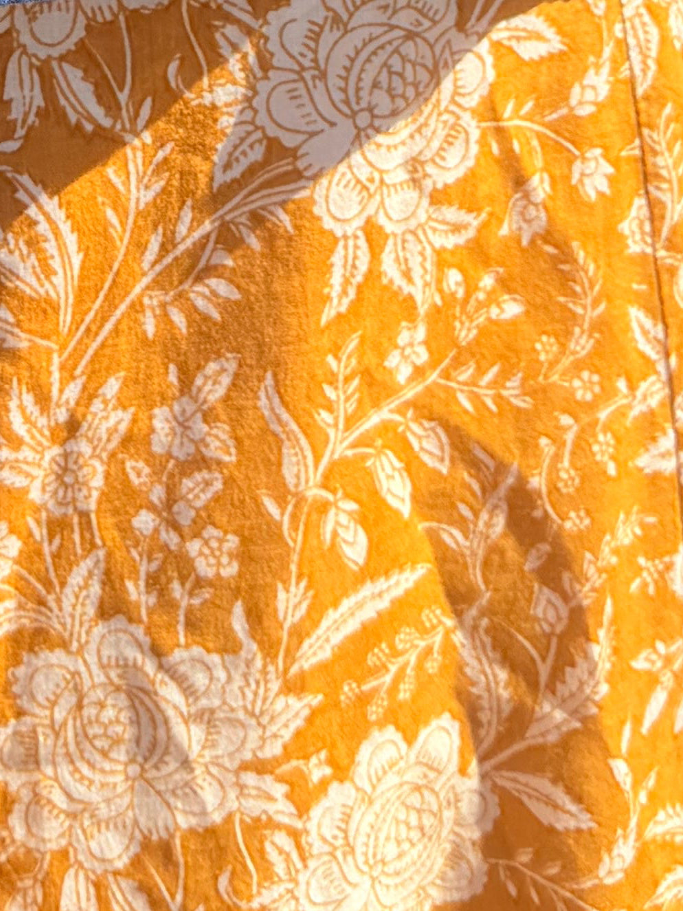 Hanley Midi Skirt Saffron Ivory Vintage Floral