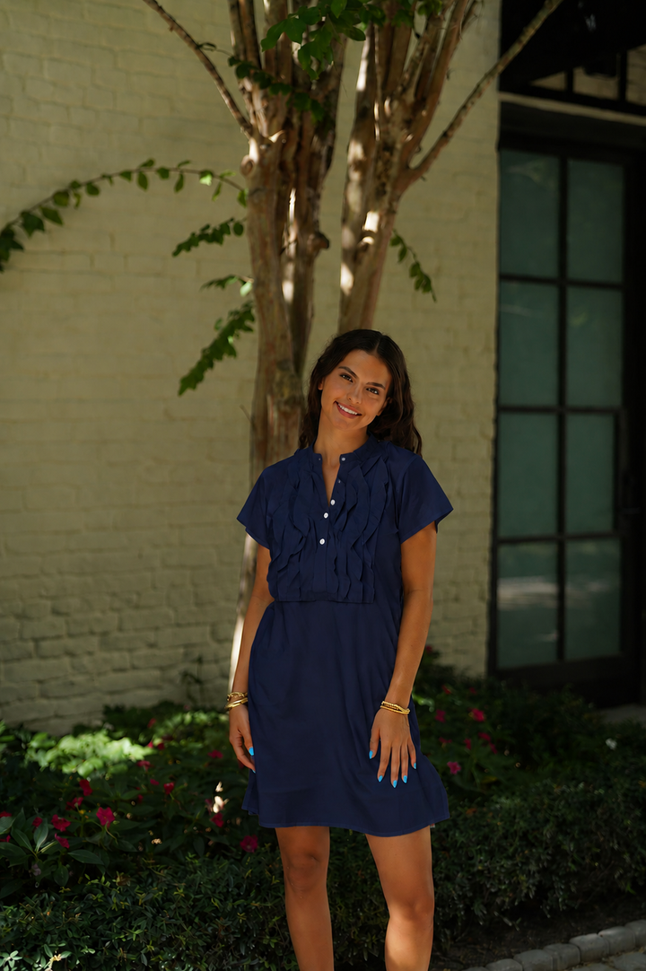 Finnegan Mini Dress Solid Cotton