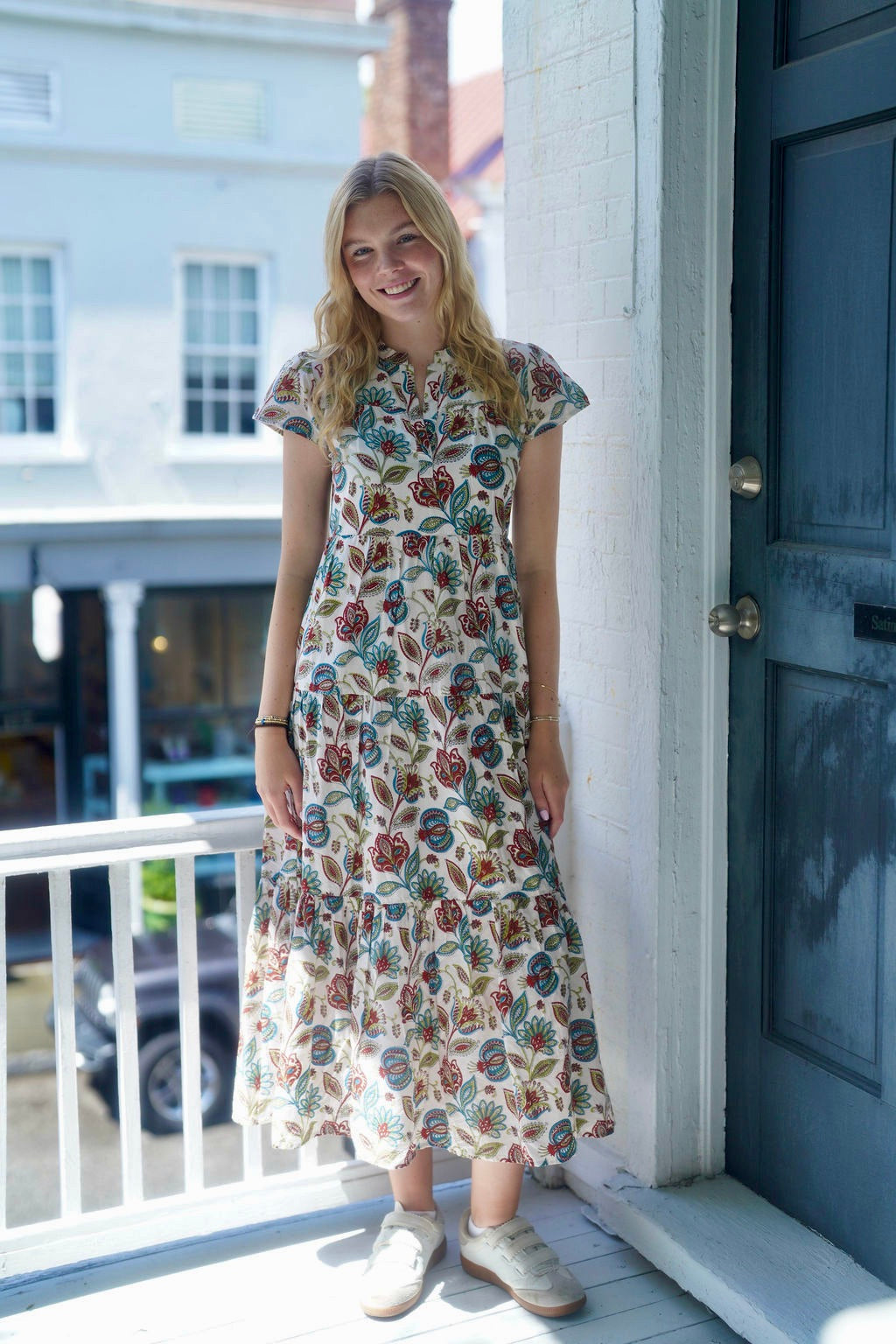 Folly Midi Dress Multi Bohemian Floral