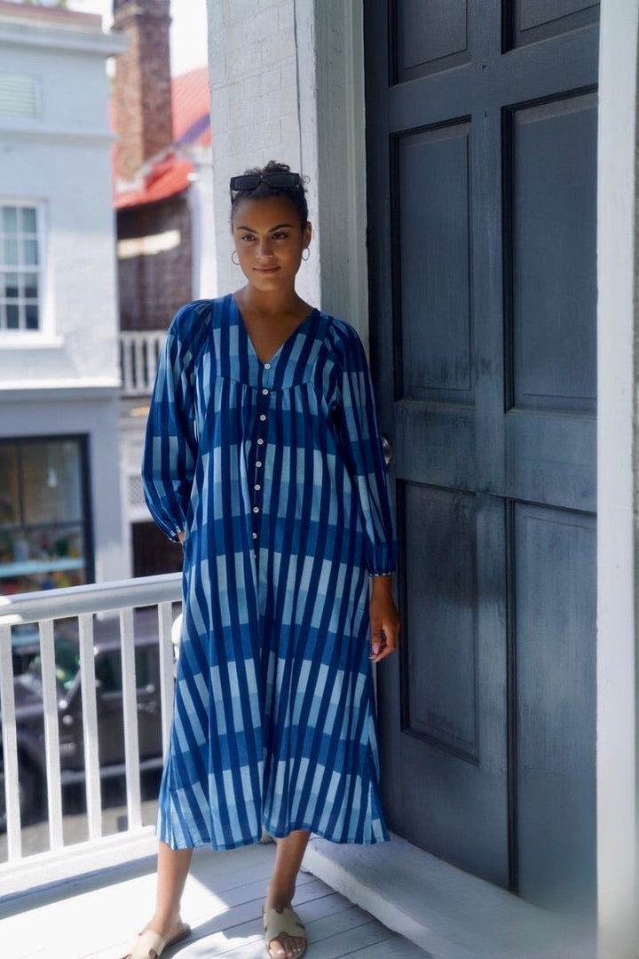 Irene Midi Dress Multi Blue Kaleidoscope