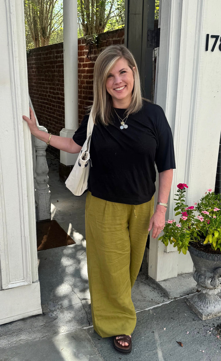 Linen Palazzo Pants