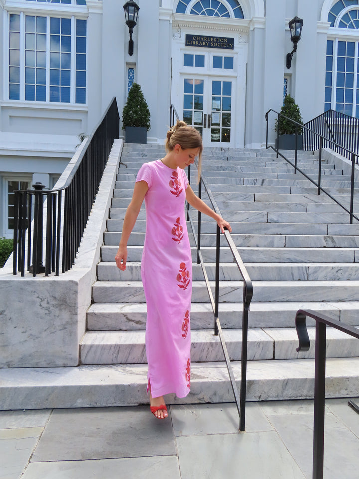 Anne Maxi Dress Pink Milos